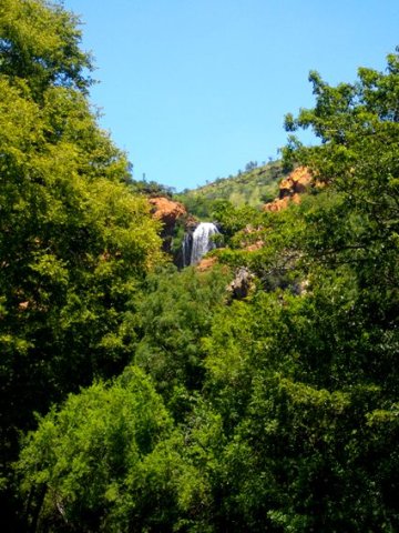 Glimpse of a waterfall
